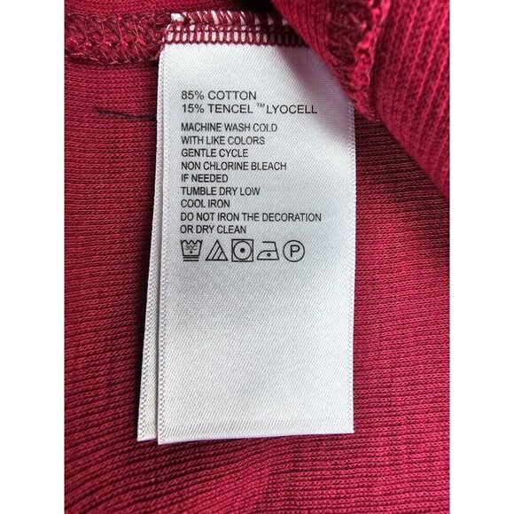 Tommy Bahama Size Medium Mens Burgundy 1/4 Zip Embroidered Chest Logo Sweater - Picture 8 of 12